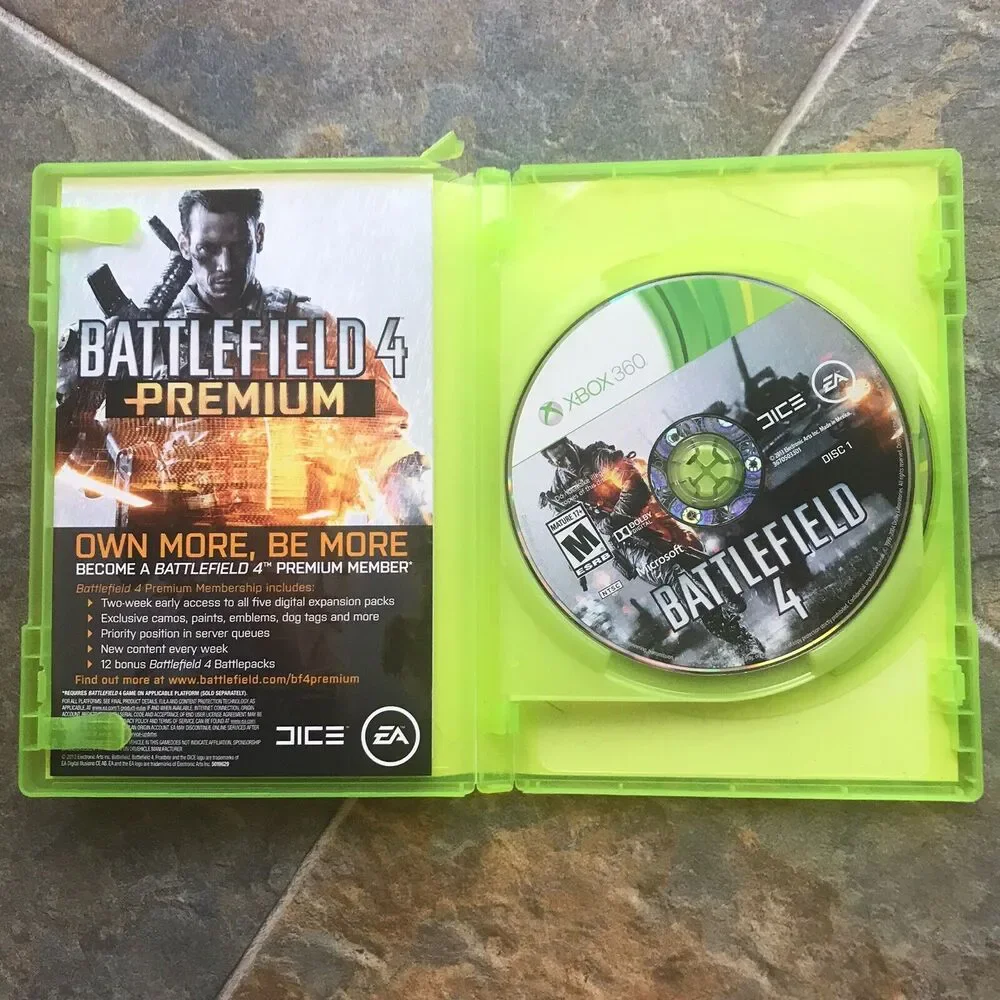 Need For Speed Hot Pursuit Battlefield 4 Racing Xbox 360 Game Lot Of 2 Tested